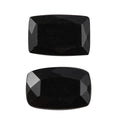 Black Tourmaline Set of 2 (Cush 6x4 mm) 0.91 ctw Loose Gemstone - Sticky add to cart bar