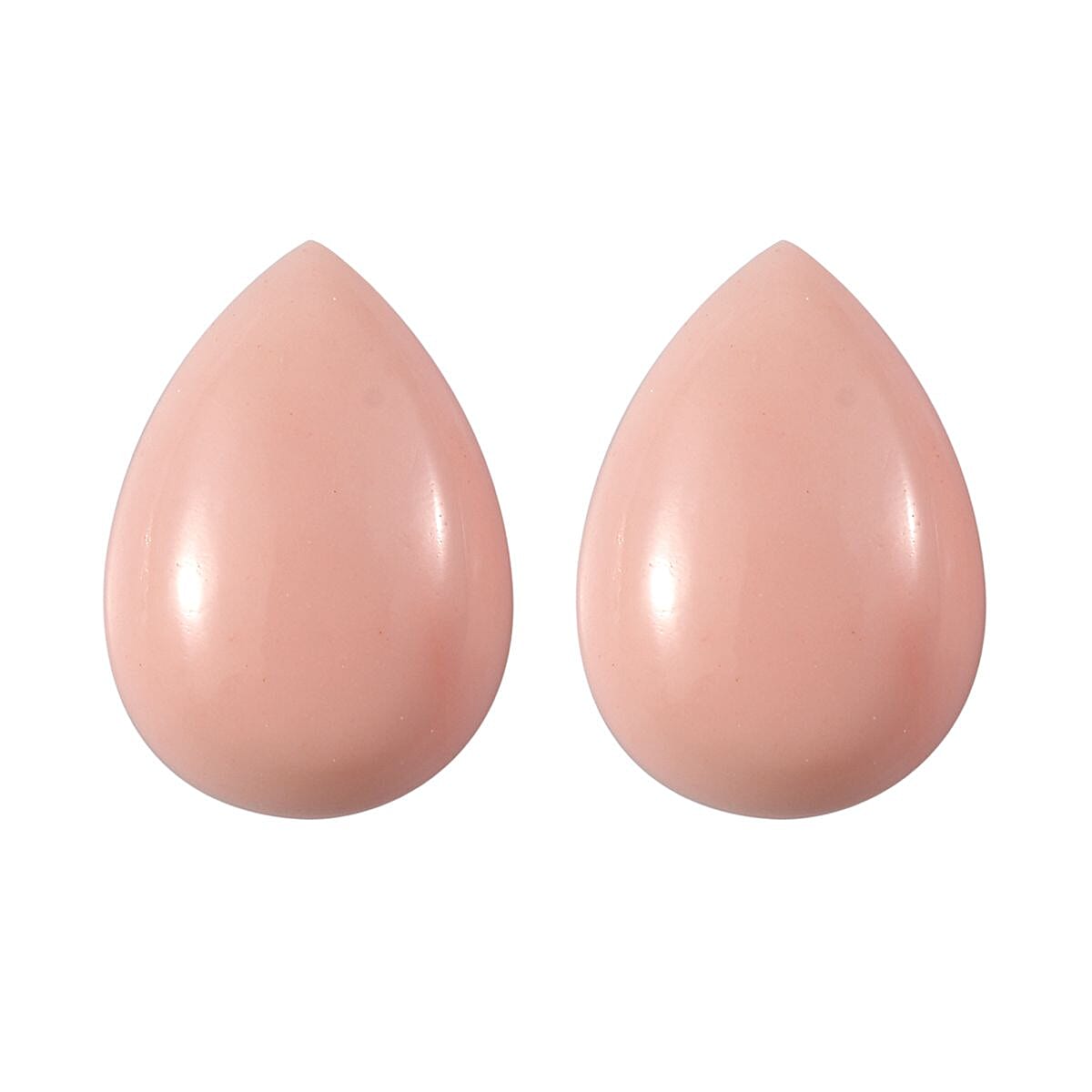 Peach Opal Set of 2 (Pear 10x7 mm) 2.00 ctw Loose Gemstone