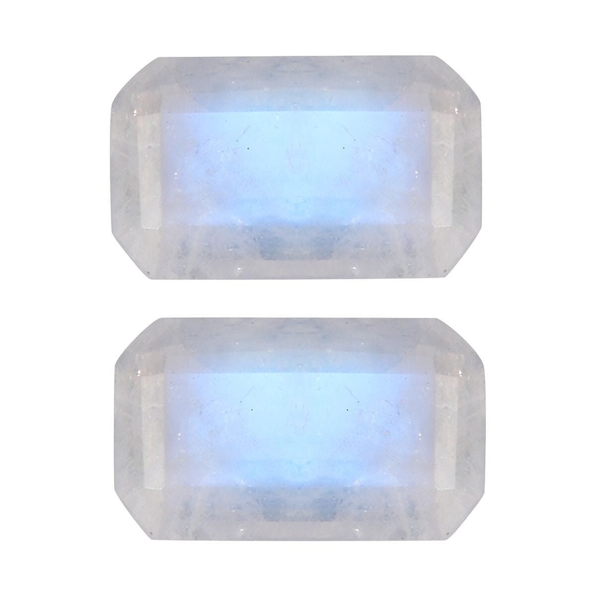 AA Rainbow Moonstone Set of 2 (Oct 5x3 mm) 0.47 ctw Loose Gemstone