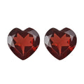 Mozambique Garnet Set of 2 (Hrt 6 mm) 1.54 ctw Loose Gemstone - Sticky add to cart bar