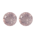Galilea Rose Quartz Set of 2 (Rnd 6 mm) 1.46 ctw Loose Gemstone - Sticky add to cart bar