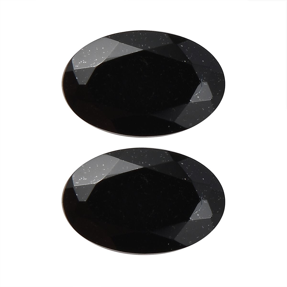 Black Tourmaline Set of 2 (Ovl 6x4 mm) 0.77 ctw Loose Gemstone