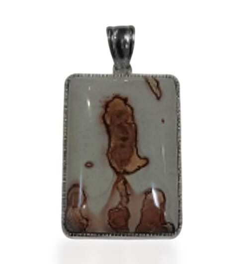 Picture Jasper 120.00 ctw Pendant Without chain in Silvertone
