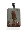 Picture Jasper 120.00 ctw Pendant Without chain in Silvertone - Sticky add to cart bar
