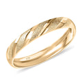 10K Yellow Gold Diagonal Dual-Texture Band Ring 1.25 Grams - Sticky add to cart bar