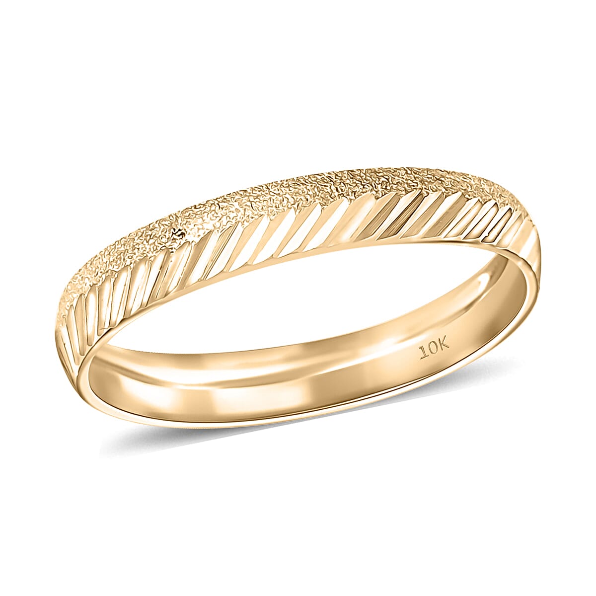 10K Yellow Gold Classic Band Ring 1.30 Grams