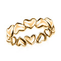 Luxoro Heart Band Ring in 10K Yellow Gold 2.50 Grams - Sticky add to cart bar