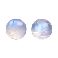 AA Rainbow Moonstone Set of 2 (Rnd 6.5 mm) 2.13 ctw Loose Gemstone