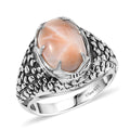 D’joy Artisan Crafted Natrolite 5.35 ctw Men's Ring in Sterling Silver (Size 10.0) - Sticky add to cart bar