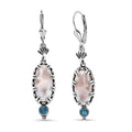 D'Joy Artisan Crafted Pink Natrolite and Malgache Neon Apatite 9.25 ctw Ocean Earrings in Sterling Silver - Sticky add to cart bar