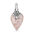 D'Joy Artisan Crafted Pink Natrolite 9.00 ctw Tooth Pendant without Chain in Sterling Silver - Sticky add to cart bar