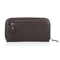 Livmore Brown Genuine Leather Womens Wallet with Front Flap Closure - Sticky add to cart bar