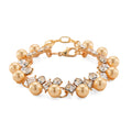 TLV White Shell Pearl and Austrian Crystal Bracelet in Silvertone (6.50-8.0In) - Sticky add to cart bar
