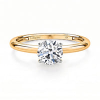 IGI Certified Luxuriant Lab Grown Diamond E-F VS Solitaire Ring in 10K Yellow Gold (Size 10) 1.00 ctw
