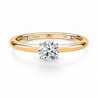 Luxuriant Lab Grown Diamond E-F VS Solitaire Ring in 10K White Gold (Size 10) 0.50