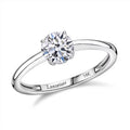 IGI Certified Luxuriant Lab Grown Diamond E-F VS Solitaire Ring in 10K Yellow Gold (Size 10) 1.00 ctw - Sticky add to cart bar