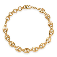 EverTrue Bronzella Collection Mariner Link Bracelet in 18K YG Plated Bronze (6.50-8.0In)