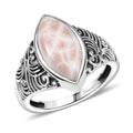 D’Joy Artisan Crafted Natrolite Filigree Ring in Sterling Silver (Size 10.0) 4.50 ctw - Sticky add to cart bar