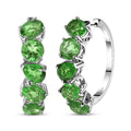 EverTrue Chartreuse Quartz (Triplet) 20.70 ctw Beauty of Vines Earrings in Platinum Bond - Sticky add to cart bar