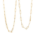 3mm Paperclip Chain Necklace in 10K Yellow Gold 2.20 Grams 16 Inches - Sticky add to cart bar