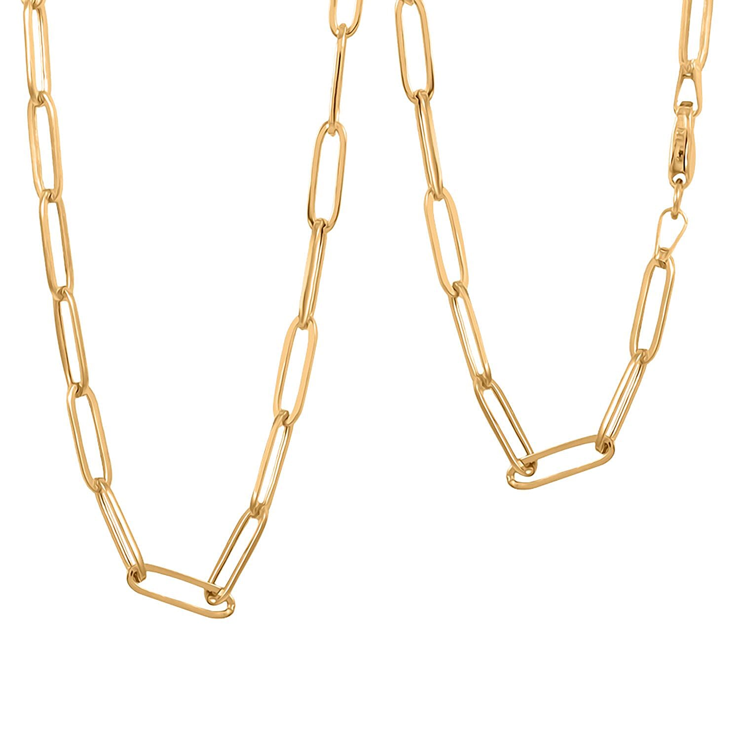 3mm Paperclip Chain Necklace in 10K Yellow Gold 2.40 Grams 18 Inches