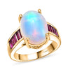 Ethiopian Welo Opal & Niassa Ruby