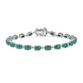 Ever True Chrysocolla 13.00 ctw Ocean Pebbles Bracelet in Platinum Bond (7.25 In) - Sticky add to cart bar