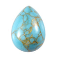 Blue Turquoise (Pear 8x6 mm) 1.00 ctw Loose Gemstone - Sticky add to cart bar