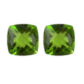 Chartreuse Quartz Set of 2 (Cush 8x8 mm) 4.24 ctw Loose Gemstone - Sticky add to cart bar