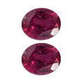 AA Niassa Ruby (FF) Set of 2 (Ovl 5x4 mm) 0.87 ctw Loose Gemstone - Sticky add to cart bar