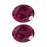 AA Niassa Ruby (FF) Set of 2 (Ovl 5x4 mm) 0.87 ctw Loose Gemstone