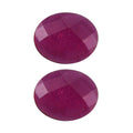 Niassa Ruby (FF) Set of 2 (Ovl 5x4 mm) 0.69 ctw Loose Gemstone - Sticky add to cart bar