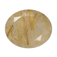 AA Golden Rutilated Quartz (Ovl 11x9 mm) 2.70 ctw Loose Gemstone