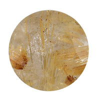 AA Golden Rutilated Quartz (Rnd 11 mm) 3.97 ctw Loose Gemstone