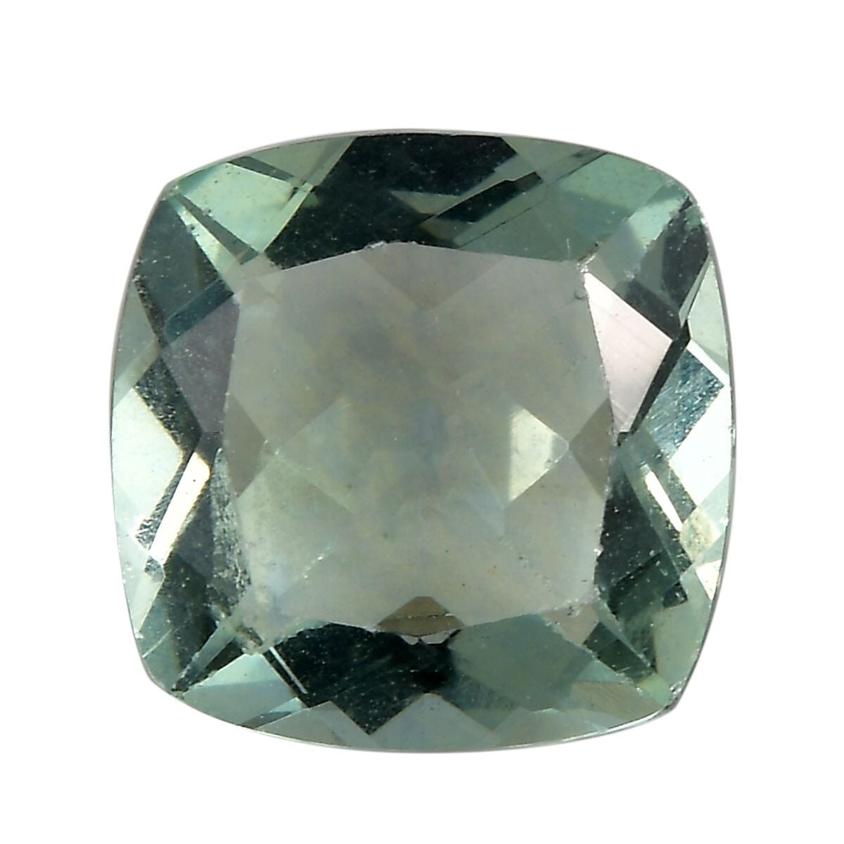 AA Green Fluorite (Cush 10x10 mm) 4.26 ctw Loose Gemstone