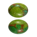 Green Turquoise Set of 3 (Ovl 8x6 mm) 2.41 ctw Loose Gemstone - Sticky add to cart bar