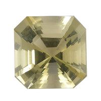 Asscher Cut Lemon Quartz (Oct 14x14 mm) 6.50 ctw Loose Gemstone