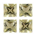 Lemon Quartz Set of 4 (Sqr 6 mm) 3.59 ctw Loose Gemstone - Sticky add to cart bar