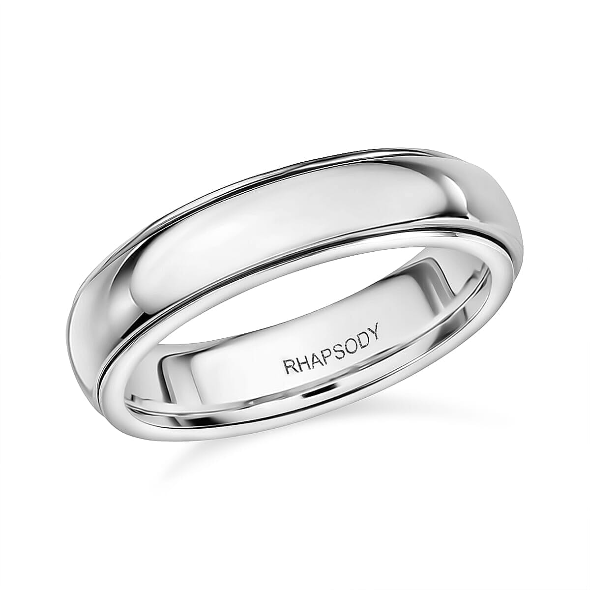 Rhapsody 950 Platinum Spinner Band Ring 6.60 Grams