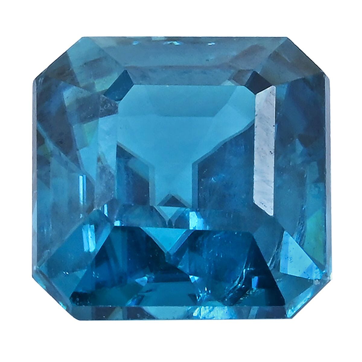 AAAA Asscher Cut Cambodian Blue Zircon (Sqr Free Size) 4.00 ctw