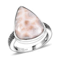 D'Joy Artisan Crafted Natrolite Shark Teeth Ring in Sterling Silver (Size 10.0) (Del. in 10-12 Days) 10.00 ctw - Sticky add to cart bar