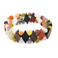 Multi-Stone 150.00 ctw Princess Stretch Bracelet (6-7In) - Sticky add to cart bar