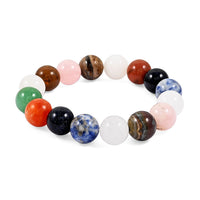 Round Multi-Stone 215.45 ctw Stretch Bracelet (6-7In)