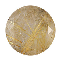 Golden Rutilated Quartz (Rnd 11 mm) 3.60 ctw Loose Gemstone