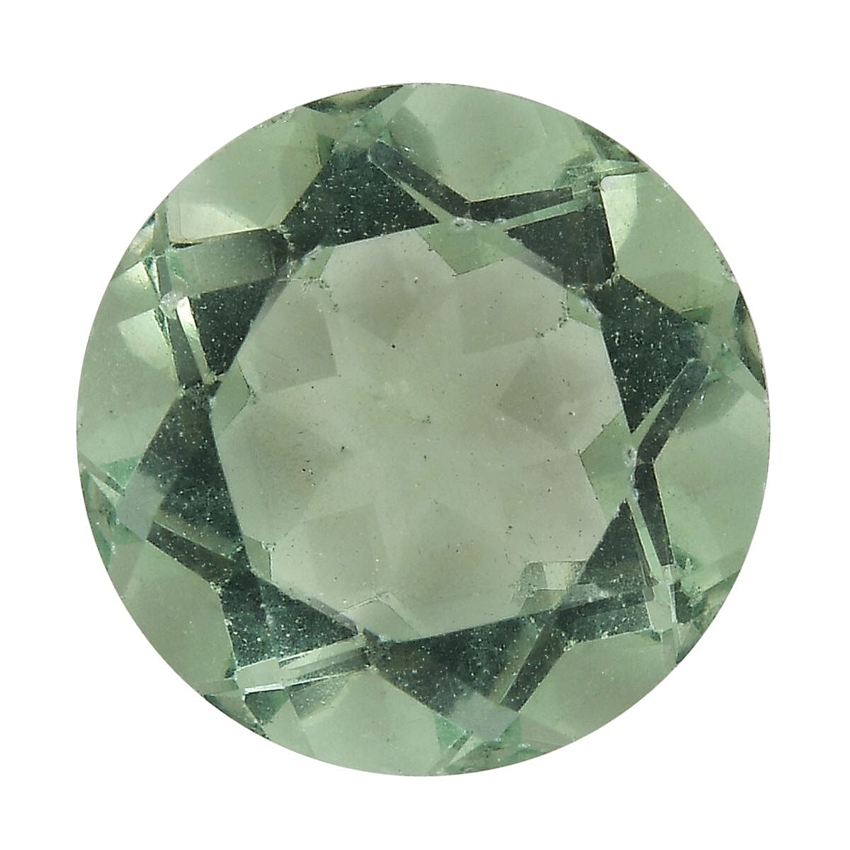 Green Fluorite (Rnd 11 mm) 5.45 ctw Loose Gemstone