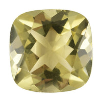 AA Green Gold Quartz (Cush 14x14 mm) 8.84 ctw Loose Gemstone