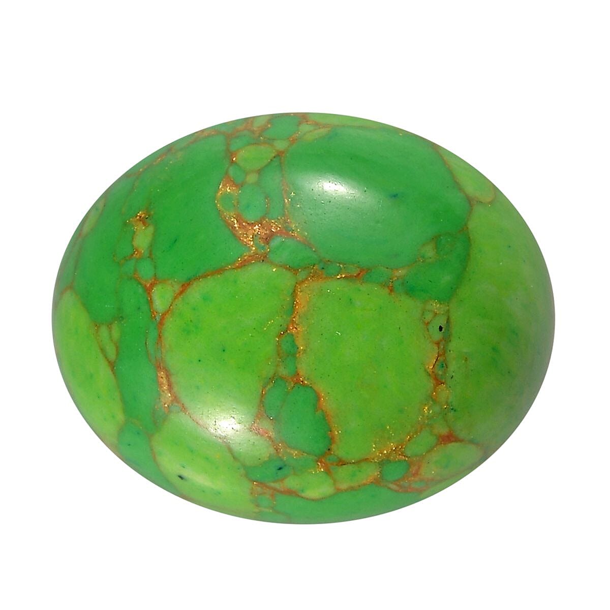 AA Green Turquoise (Ovl 12x10 mm) 4.60 ctw Loose Gemstone