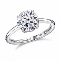IGI Certified 14K Yellow Gold Luxuriant Lab Grown Diamond (E-F, VS2) Ring (Size 10.0) 2.00 ctw