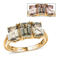 Luxoro 10K Yellow Gold AAA Turkizite, Diamond (G-H, I2) Ring (Size 10.0) 3.75 ctw