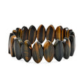 Tigers Eye 172.95 ctw Plain Fancy Stretch Bracelet - Sticky add to cart bar